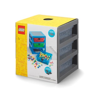 LEGO - 3 DRAWER RACK MEDIUM STONE GREY (1) ML